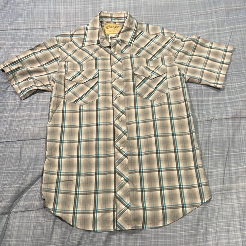 Wrangler western fashion snap shirt size medium